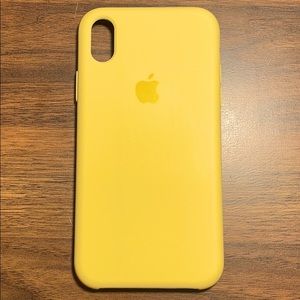 Yellow Silicone iPhone XR Phone Case